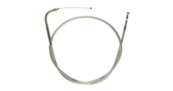 S&S Idle Cable | Braided Chrome | Motorcycle